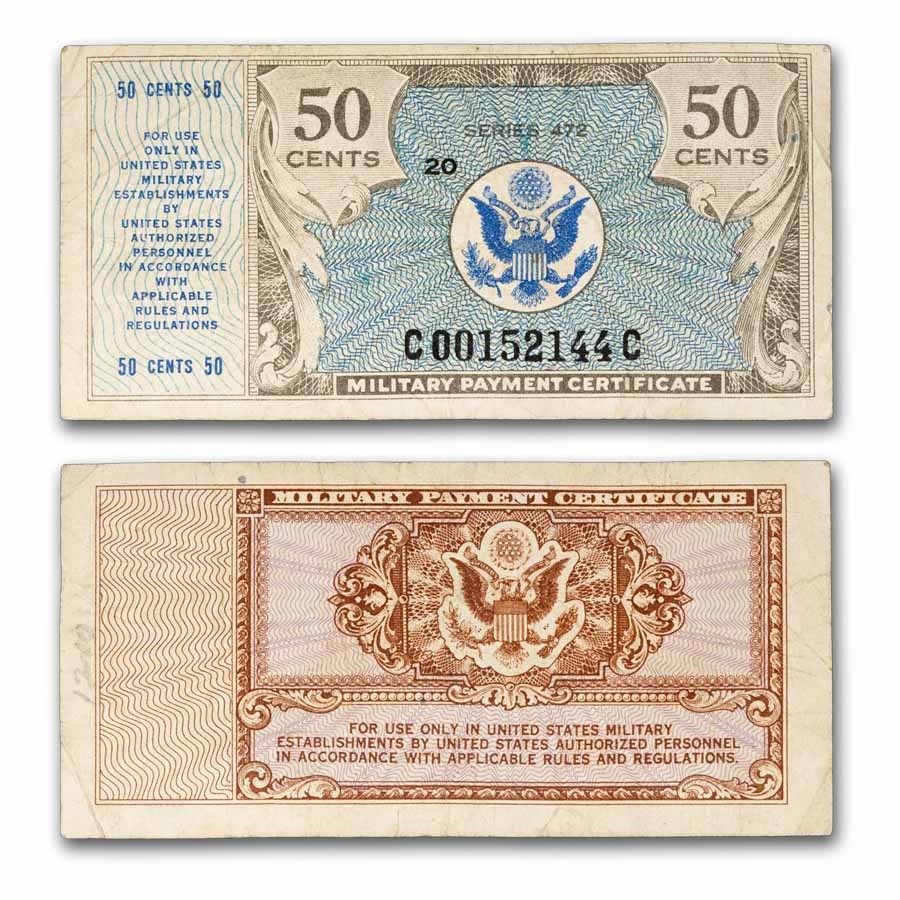 MPC Series 472 50 Cents Fine