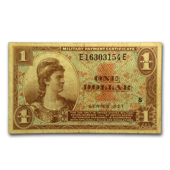 MPC Series 521 $1.00 VF MPC Series 521 $1.00 VF