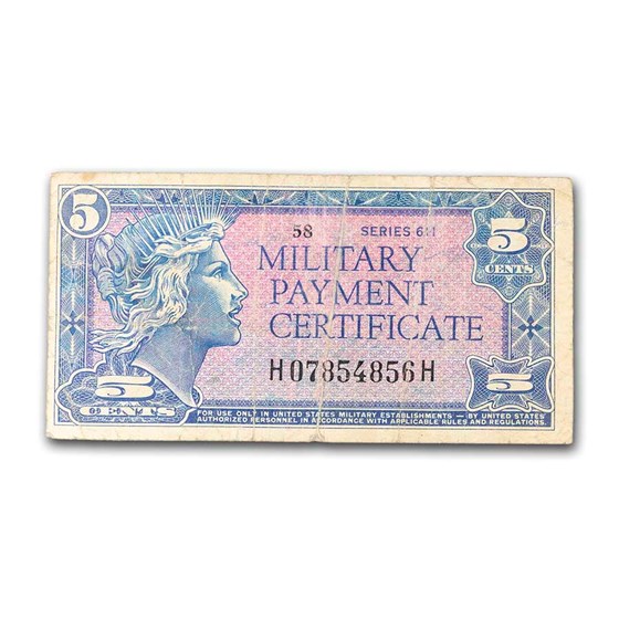 MPC Series 611 5 Cents Avg Circ MPC Series 611 5 Cents Avg Circ