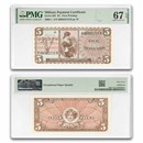 MPC Series 661 $5.00 CU-67 EPQ PMG (FR. M906-1)