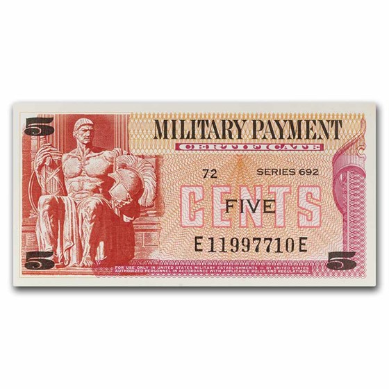 MPC Series 692 5 Cents CU MPC Series 692 5 Cents CU