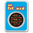 Ms.PAC-MAN™ Pixel Pattern 1 oz Colorized Silver Round