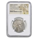 Myrina Aeolis Silver Tetradrachm (2nd cent. BC) Ch AU NGC (5/3)