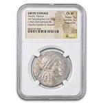 Myrina Aeolis Silver Tetradrachm (2nd cent. BC) Ch XF NGC (5/3)
