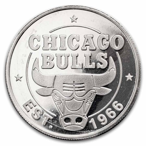 NBA Chicago Bulls 1 oz Silver Round