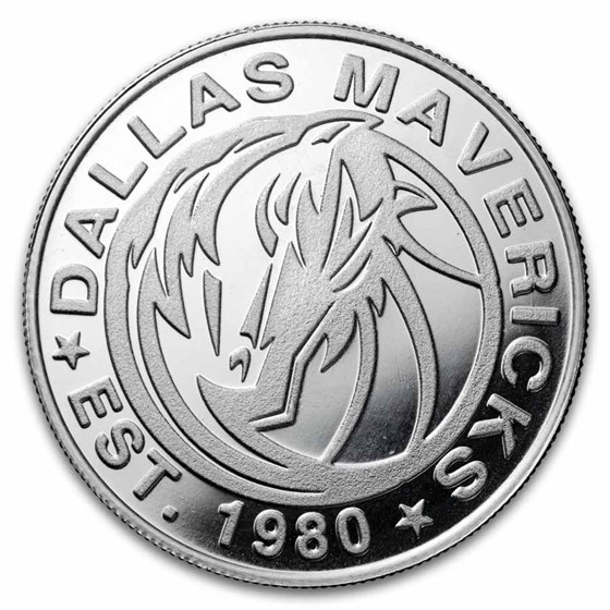 NBA Dallas Mavericks 1 oz Silver Round