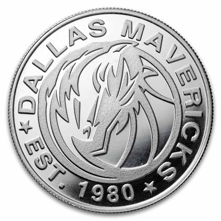 NBA Dallas Mavericks 1 oz Silver Round