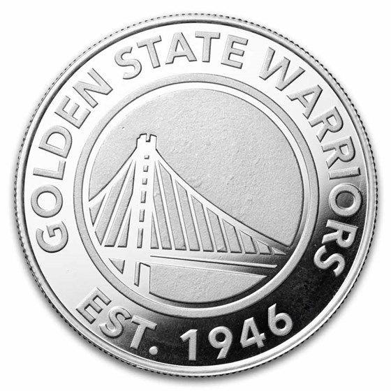 NBA Golden State Warriors 1 oz Silver Round