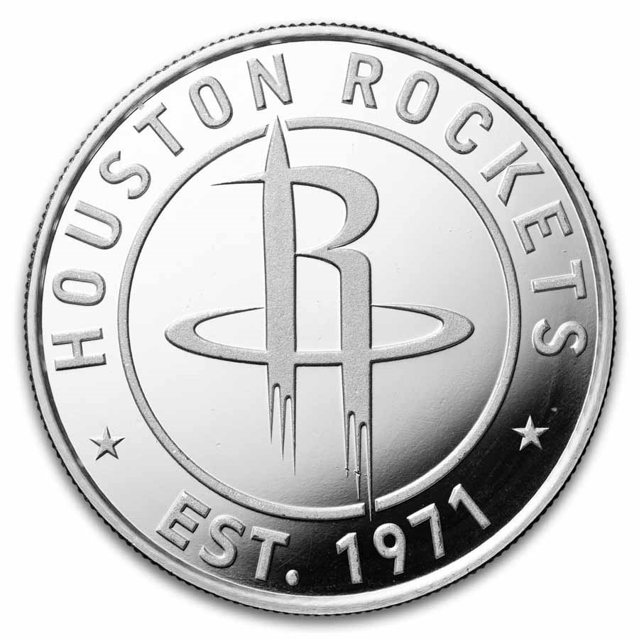 NBA Houston Rockets 1 oz Silver Round