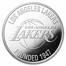 NBA Los Angeles Lakers 1 oz Silver Round