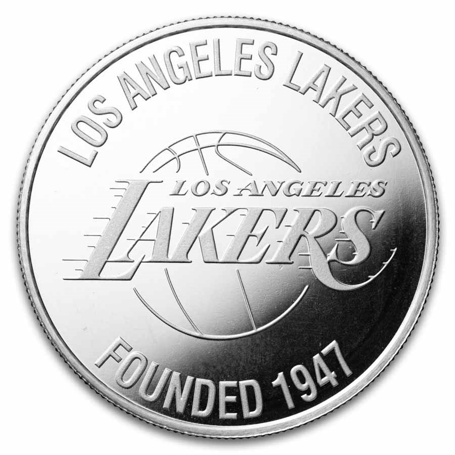 NBA Los Angeles Lakers 1 oz Silver Round