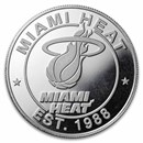 NBA Miami Heat 1 oz Silver Round
