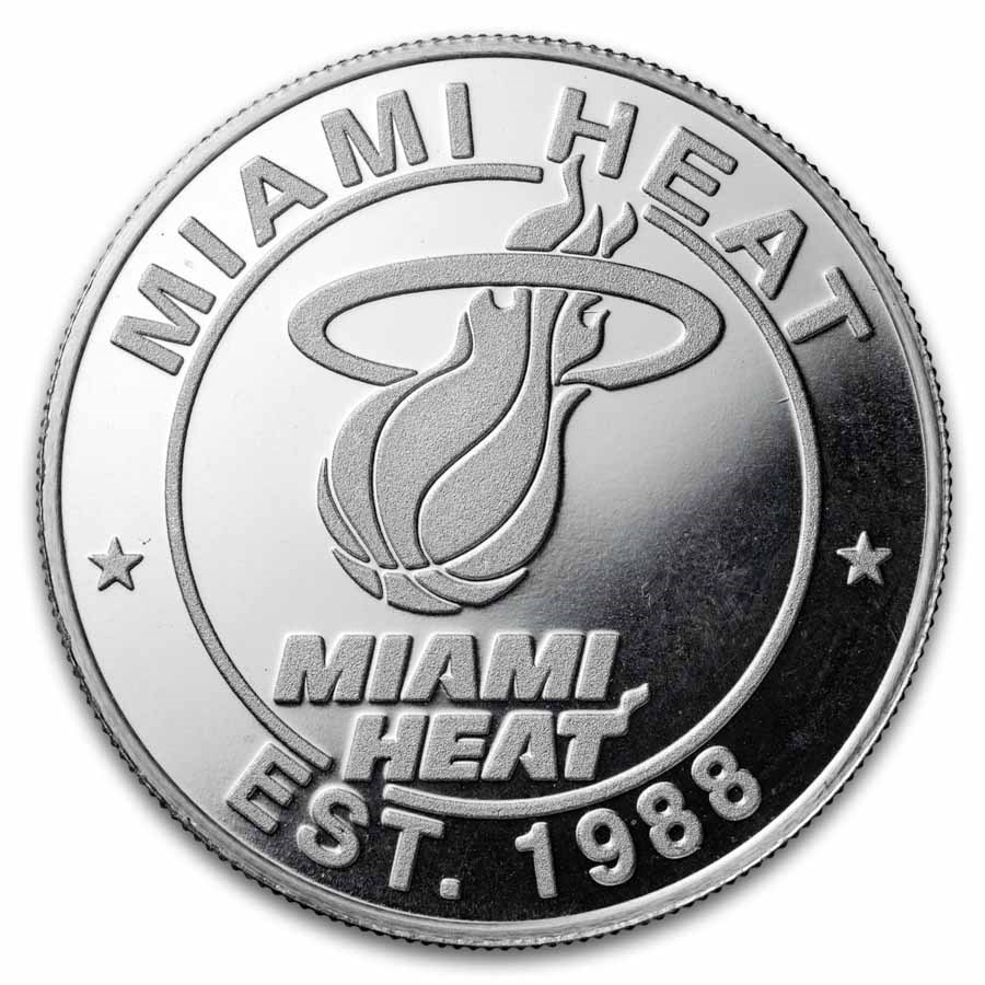 NBA Miami Heat 1 oz Silver Round