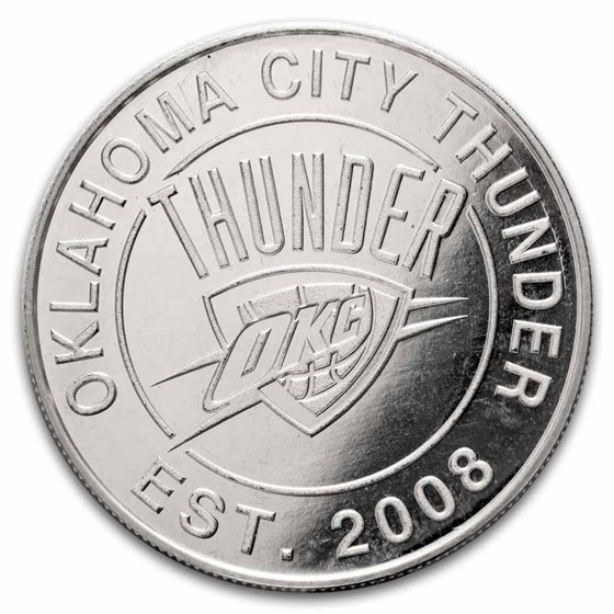 NBA Oklahoma City Thunder 1 oz Silver Round
