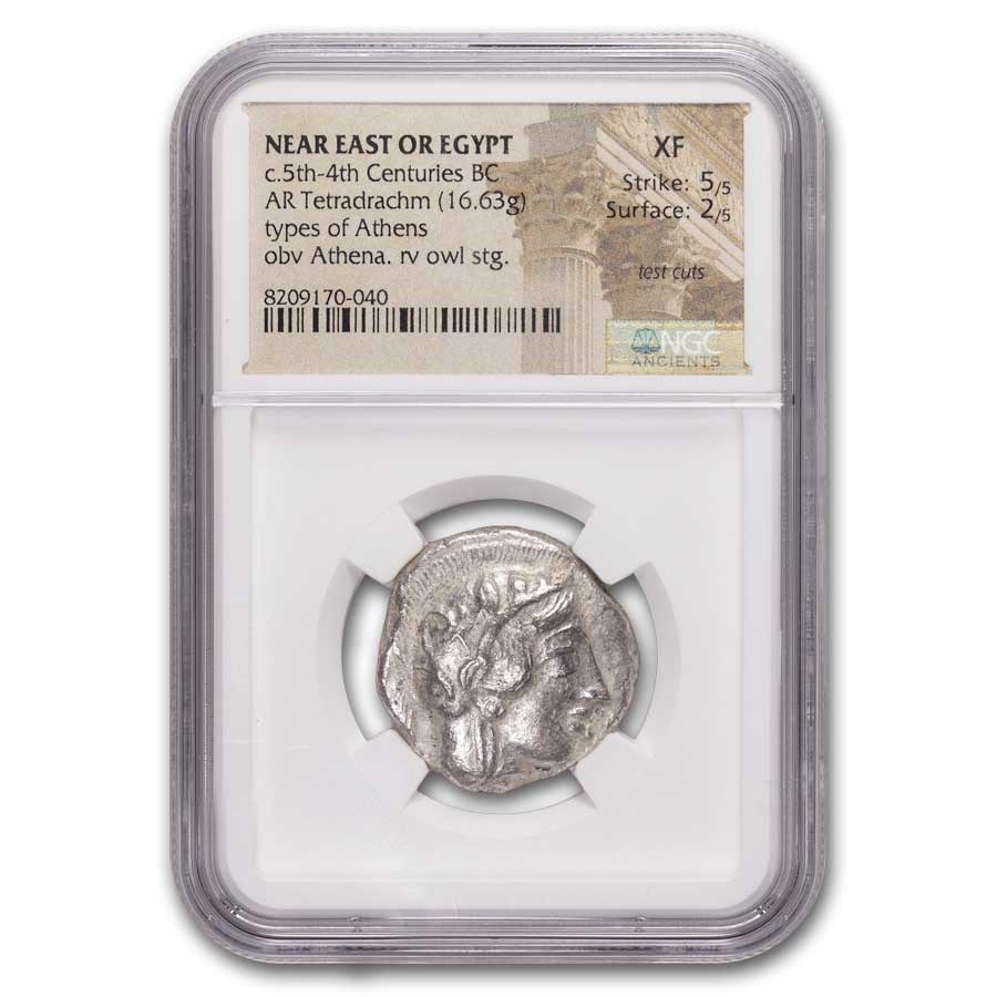 Near East or Egypt AR Tetradrachm c.5th-4th Cen. BC XF NGC