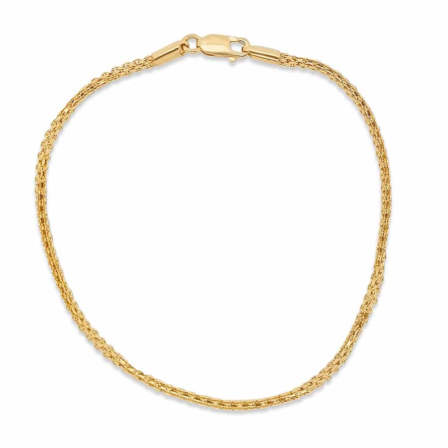 Nebü 22K Gold 2.2 mm 17 cm Round Cable Chain Bracelet