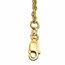 Nebü 22K Gold 2.2 mm 17 cm Round Cable Chain Bracelet