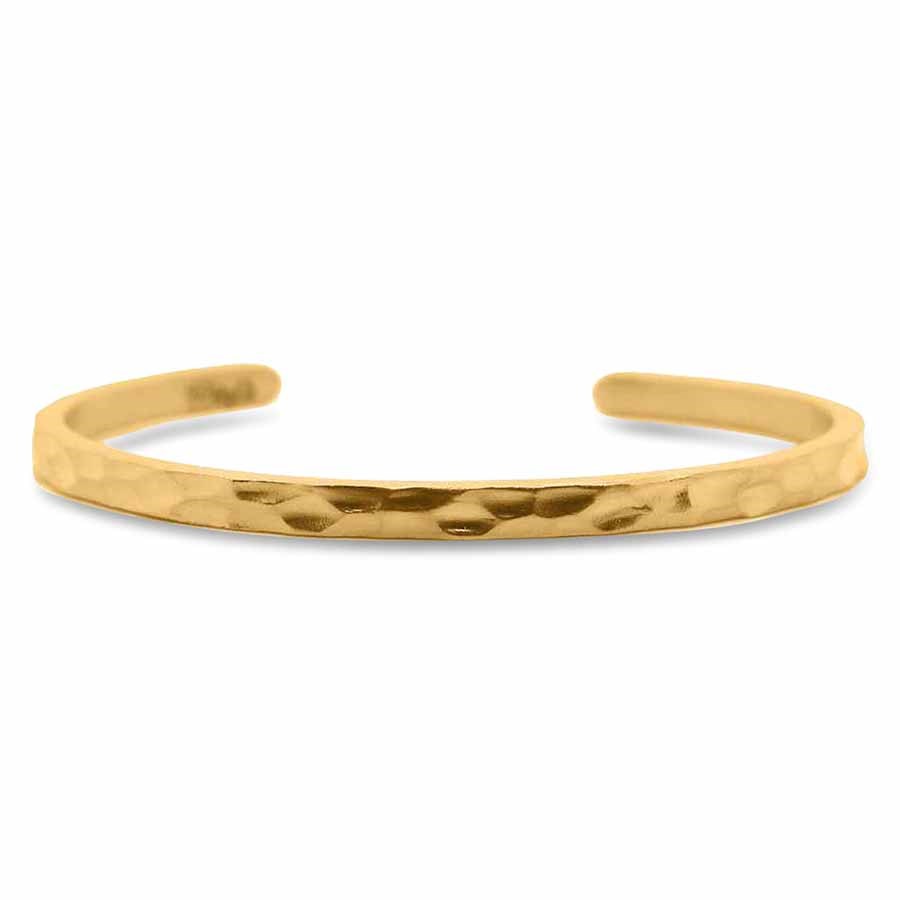 Nebü 24K Classic Hammered Cuff