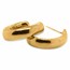 Nebü 24K Classic Smooth Hoop Earring