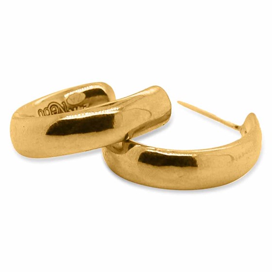 Nebü 24K Classic Smooth Hoop Earring Nebü 24K Classic Smooth Hoop Earring