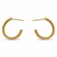 Nebü 24K Classic Smooth Hoop Earring