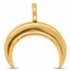 Nebü 24K Crescent Moon Pendant