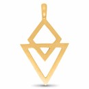 Nebü 24K Diamond and Arrow Pendant