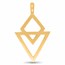 Nebü 24K Diamond and Arrow Pendant