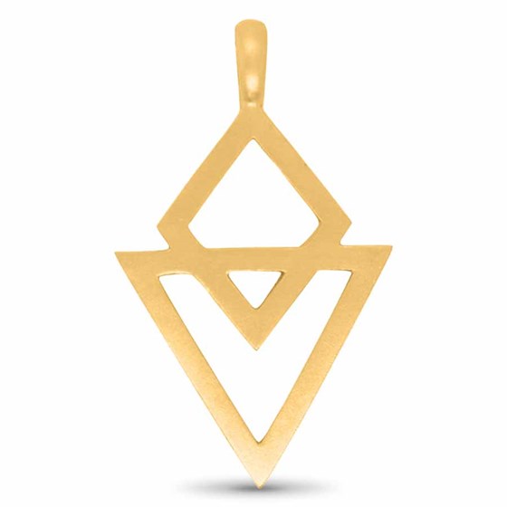 Nebü 24K Diamond and Arrow Pendant Nebü 24K Diamond and Arrow Pendant
