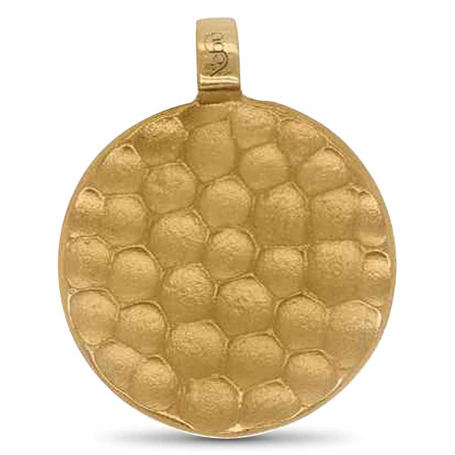 Nebü 24K Hammered Medallion Pendant