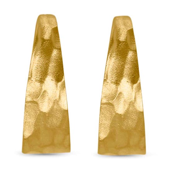 Nebü 24K Hammered Obelisk Earring