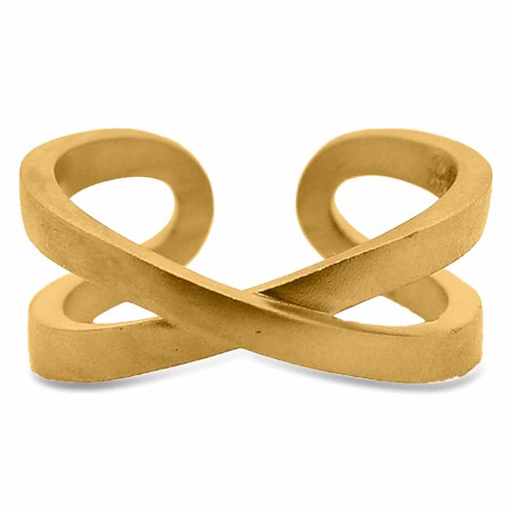 Nebü 24K Modern Infinity Ring