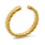 Nebü 24K Serpent Ring