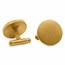 Nebü 24K Textured Disc Cufflinks