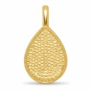 Nebü 24K Textured Drop Pendant