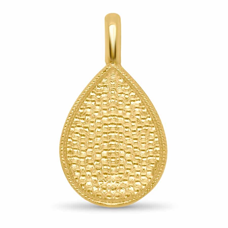 Nebü 24K Textured Drop Pendant