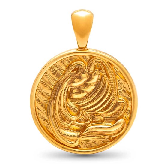 Nebü 24K Zodiac Pendant: Aquarius Nebü 24K Zodiac Pendant: Aquarius