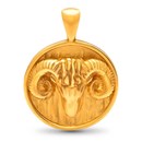 Nebü 24K Zodiac Pendant: Aries