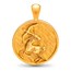 Nebü 24K Zodiac Pendant: Sagittarius