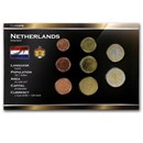 Netherlands 1 Cent-2 Euro 8-Coin Euro Set BU