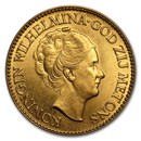 Netherlands Gold 10 Gulden (Random) AU