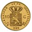 Netherlands Gold 10 Gulden XF (Random Date, .1947 AGW)