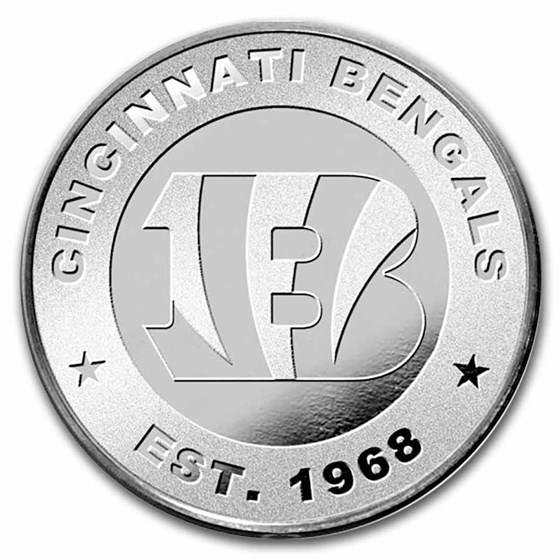 NFL Cincinnati Bengals 1 oz Silver Round