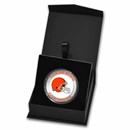 NFL Cleveland Browns 1 oz Silver Colorized Round (w/Box)