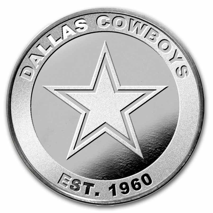 NFL Dallas Cowboys 1 oz Silver Round