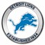 NFL Detroit Lions 1 oz Silver Colorized Round (w/Box)