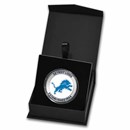NFL Detroit Lions 1 oz Silver Colorized Round (w/Box)