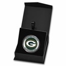 NFL Green Bay Packers 1 oz Silver Colorized Round (w/Box)