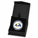 NFL Los Angeles Rams 1 oz Silver Colorized Round (w/Box)