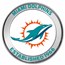 NFL Miami Dolphins 1 oz Silver Colorized Round (w/Box)